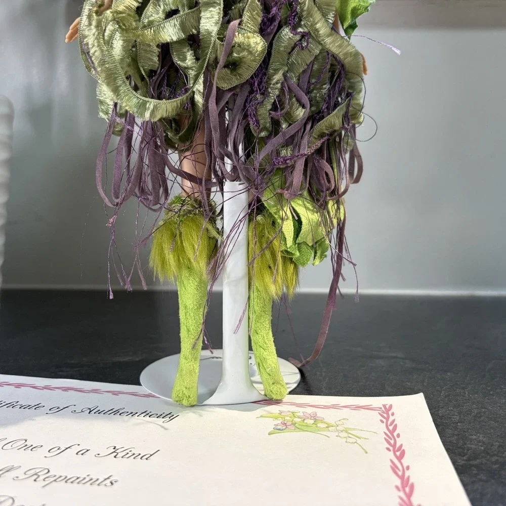 OOAK Green‎ Fairy Doll 12